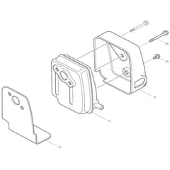 Makita BCX3400 - Brush Cutter - Power Tool 07 Diagram