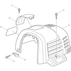 Makita BCX3400 - Brush Cutter - Power Tool 10 Diagram