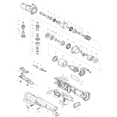 Makita BFL120F - Cordless Angle Screwdriver - Power Tool Diagram