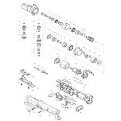 Makita BFL121F - Cordless Angle Screwdriver - Power Tool Diagram