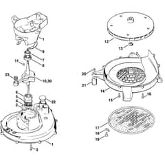Stihl BG17 - Crankcase - Parts Diagram