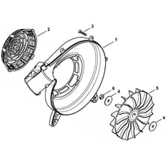 Genuine Stihl BG50 / F - Fan housing outer, Fan wheel