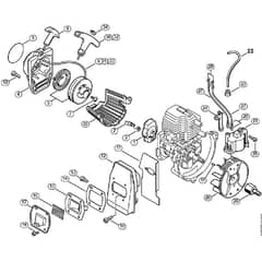 Genuine Stihl BG72 / B - Rewind starter, Ignition system