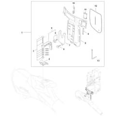 Stihl BGA200 - Carrying System - Parts Diagram