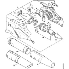 Stihl BGA57 - Spare Parts Bga 57 - Parts Diagram