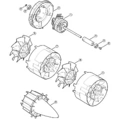 Genuine Stihl BGA85 / B - Electric motor, blower