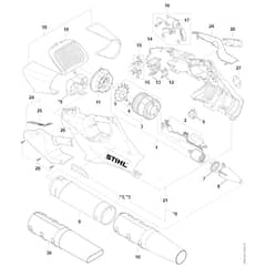 Stihl BGA86 - Spare Parts - Parts Diagram