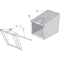 BGA 5555 TREHM - 2010 - 292163538/BRI - Castel Garden Rotary Mower Grass Catcher Diagram