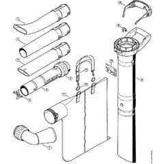Genuine Stihl BGE71 / D - Nozzle, Vacuum attachment