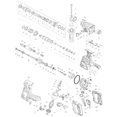 Makita BHR262T - 26mm Crdls Combination Hammer - Power Tool Diagram