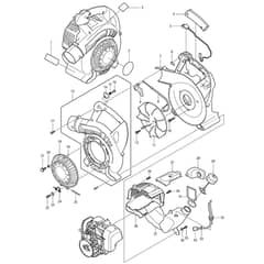 Makita BHX2500 - Blower - Power Tool 01 Diagram