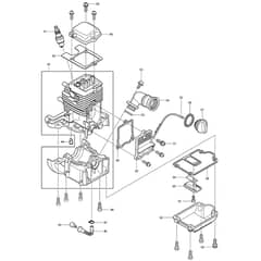 Makita BHX2500 - Blower - Power Tool 02 Diagram