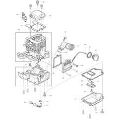 Makita BHX2501 - Engine Blower - Power Tool 02 Diagram