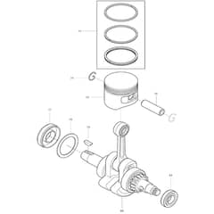 Makita BHX2501 - Engine Blower - Power Tool 03 Diagram
