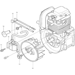 Makita BHX2501 - Engine Blower - Power Tool 09 Diagram
