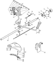 BJ 325 D - 2010-2011 - 285221003/MO9 - Mountfield Brushcutter Handle Diagram