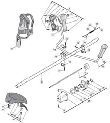 BJ 335 D - 2009-2011 - 285321003/MO9 - Mountfield Brushcutter Handle Diagram