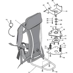 BJ 345 F - 2010 - 285422002/10 - Stiga Brushcutter Knap sack Diagram