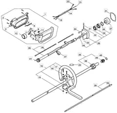 BJ 345 F - 2010 - 285422003/M10 - Mountfield Brushcutter Handle Diagram