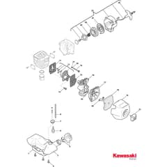 BKE 35 D - 2013 - 288221003/13 - Castel Garden Brushcutter Carburettor Starter Assy Diagram