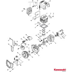 BKE 45 D - 2013 - 288321003/13 - Castel Garden Brushcutter Cylinder Piston Crankshaft Diagram