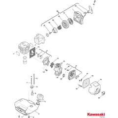BKE 53 D - 2013 - 288421003/13 - Castel Garden Brushcutter Carburettor Starter Assy Diagram