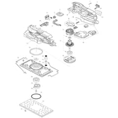 Makita BO007CG - Battery Powered Orbital Sander - Power Tool Diagram