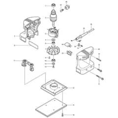 Makita BO4560 - Finishing Sander - Power Tool Diagram