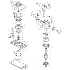 Makita BO4900V - Finishing Sander - Power Tool Diagram