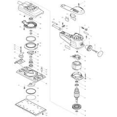 Makita BO4901 - Finishing Sander - Power Tool Diagram