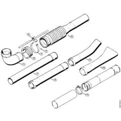 Genuine Stihl BR320 / H - Pleated hose, Blower tube