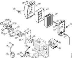 Genuine Stihl BR340 L / C - Air filter, Ignition system