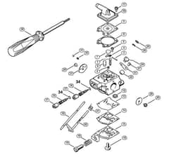 Genuine Stihl BR340 L / E - Carburetor BR 340 L WT-580
