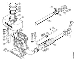 Genuine Stihl BR340 L / N - Conversion kit BR/SR