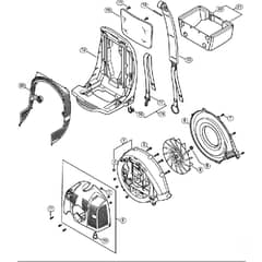 Genuine Stihl BR350 / H - Fan Housing, Shroud, Backplate