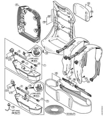 Genuine Stihl BR550 / J - Fuel Tank, Backplate