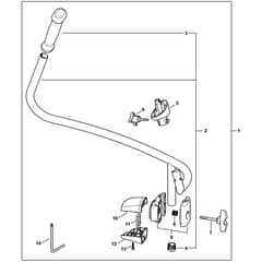 Genuine Stihl BR600 / P - Bike handle