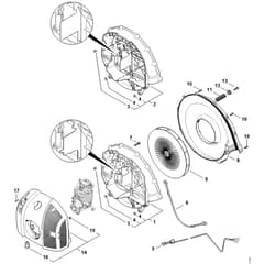 Genuine Stihl BR600 / J - Fan housing, Shroud