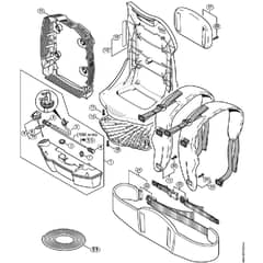 Genuine Stihl BR700 / H - Fuel Tank, Backplate