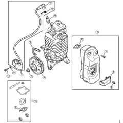 Genuine Stihl BR800 C-E - Muffler, Ignition system