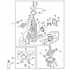 Genuine Stihl BR800 C-E - Engine