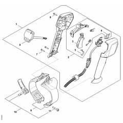 Stihl BRA600.0 - Control Handle - Parts Diagram