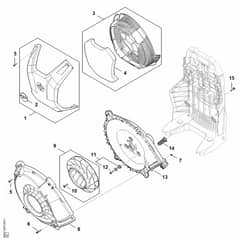 Stihl BRA600.0 - Fan Housing, Shroud - Parts Diagram