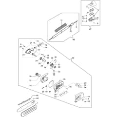 Brushcutter -  - Efco Multi Function Tool Pole Pruner Diagram