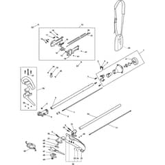 BS 25 J - 2015-2020 - 286120103/ALP - Castel Garden Brushcutter Handle Transmission 02 Diagram