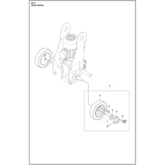 Husqvarna BS 75 - 970615007 - Wheel