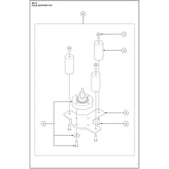 Husqvarna BS 75 - 970615007 - Axle Support