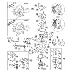 Genuine Stihl BT131 / E - Carburetor