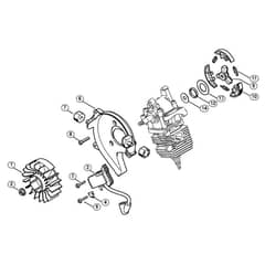 Genuine Stihl BT45 / C - Ignition system, Clutch