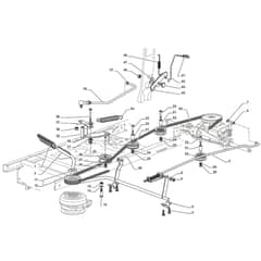 Cobra BT84B - Tractor Transmission Belt Assembly Diagram